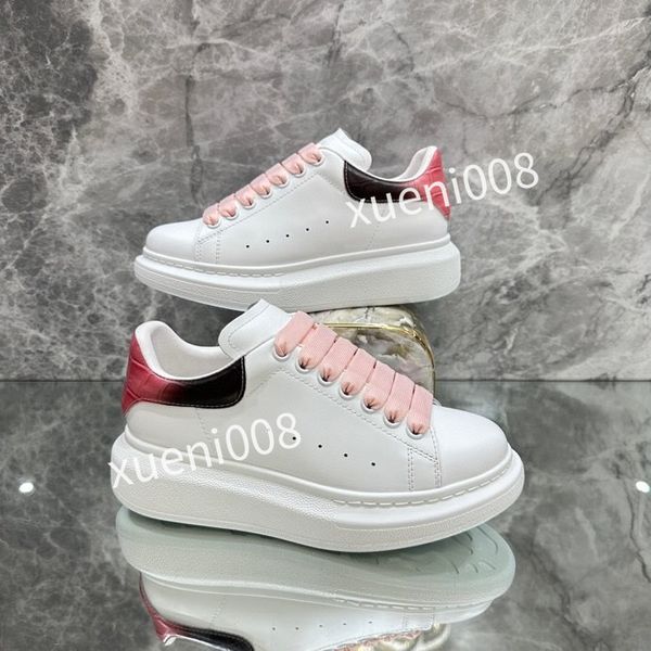 

new fashion women men quality casual shoes designer leather lace-up sneaker running trainers letters flat printed sneakers2023, Red;white
