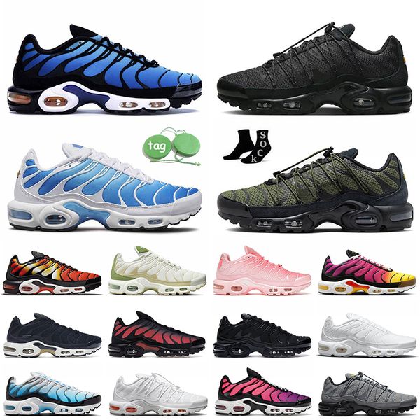 

2023 fashion tn plus uitlity running shoes olive black outdoor sport tns clean white atlanta pink berlin unity rose reflective tennis tnplus