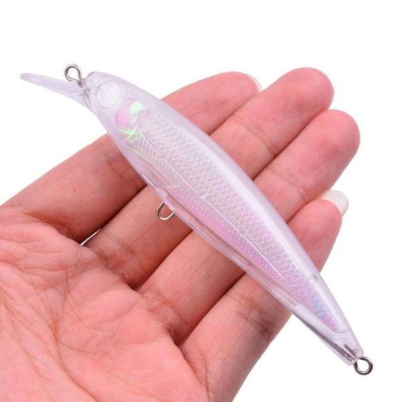 

100pcs 11cm 117g blank hard unpainted fishing baits crankbait wobblers lures4295981