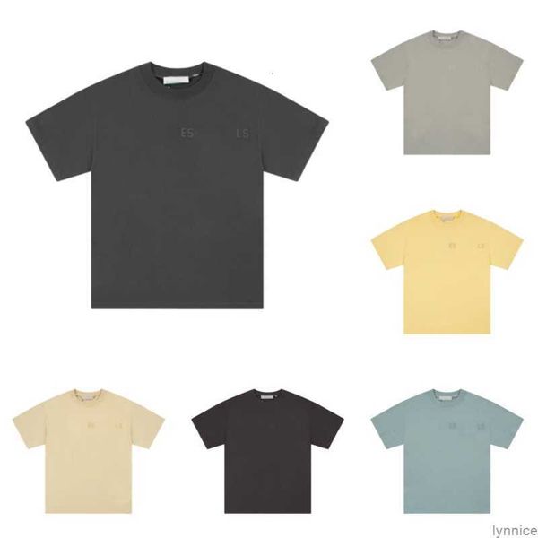 

essentail tees t-shirts luxury designer fashion clothing essent short sleeve t-shirt men's women's trend casual essentiel yg13, White;black