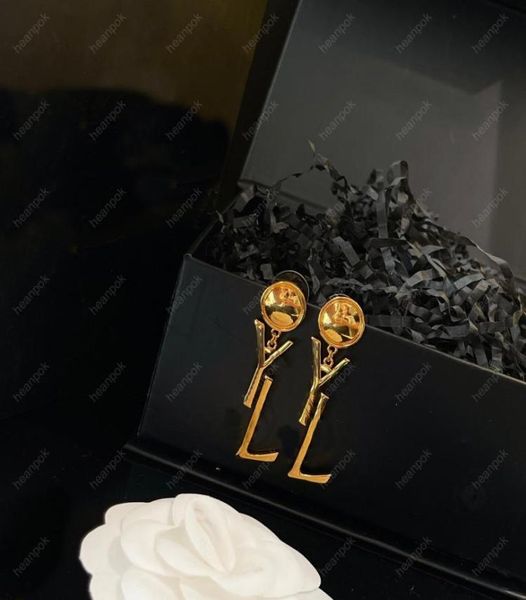 

fashion designer earrings for women jewelry gold letter hoop earring womens designers stud earring party wedding ear studs pendant1415445, Silver