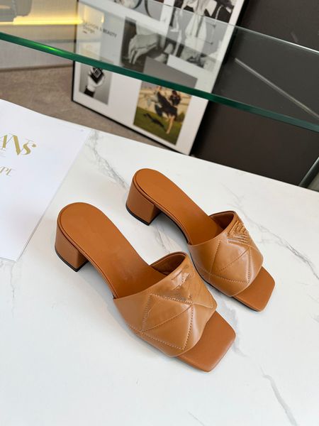 

cowhide summer thick-soled sandals women's designer shoes leather comfort outdoor sandbeach slipper 0522, Black