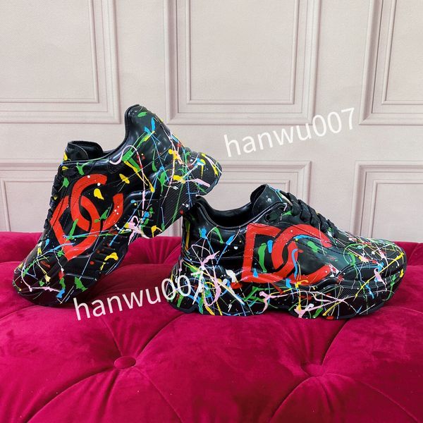 

new mens brand designer shoes runner suede leather low-cut shoes black casual shoes outdoor sports sneakers