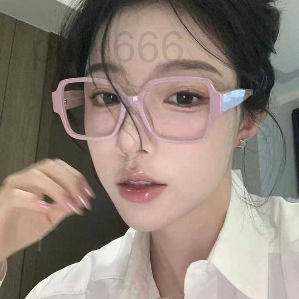 

sunglasses designer new square frame for women 3438, the same high-end cat eye flat light mirror, plain face artifact ewkt, White;black