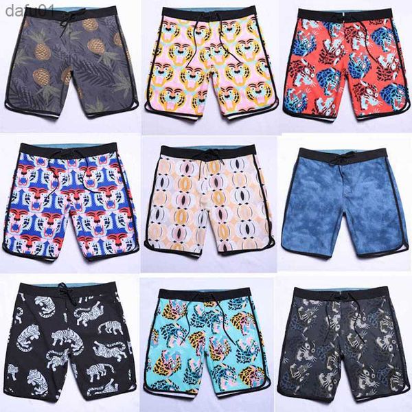 

men's shorts mens 4-way elasticity boardshorts new bermuda beach pants quick-dry waterproof surf shorts brand beach surf shorts l230520, White;black