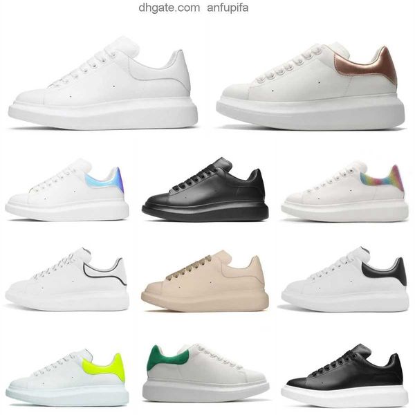 

designer woman shoe leather lace up men fashion platform oversized sneakers white black mens womens luxury velvet suede lux mc queens mcquee