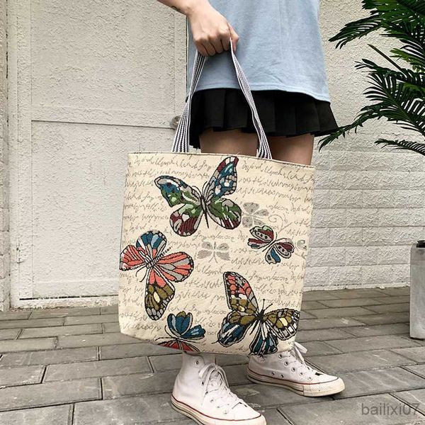 

other bags women's canvas handbag animal printing large capacity casual totes shoulder bag for female fashion graffiti beach bags, Black;red