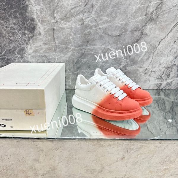 

brand womens men quality casual shoes designer leather lace-up sneaker fashion running trainers letters flat printed gym sneakers2023, Red;white