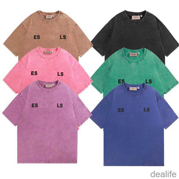 

essentail t-shirt designer tees print letters luxury fashion essent t shirts mens womens short sleeve hip hop streetwear casual clothing cl, White;black
