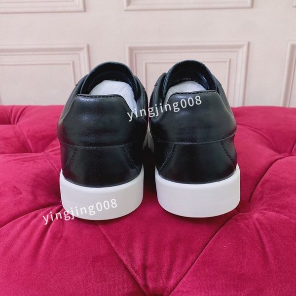 

new designer fashion casual shoes womens men low sole canvas shoes leather black white sole sneakers