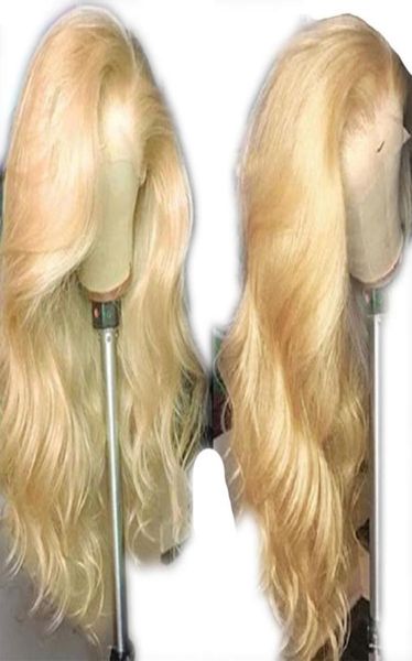 

360 lace frontal human hair wigs with baby hair pre plucked body wave wig remy peruvian blonde wigs for women49892204983888, Black