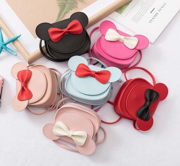 

mini shoulder handbag small dance butterfly knot children crossbody bags baby cute decorative storage bag kids purse4632310, Black