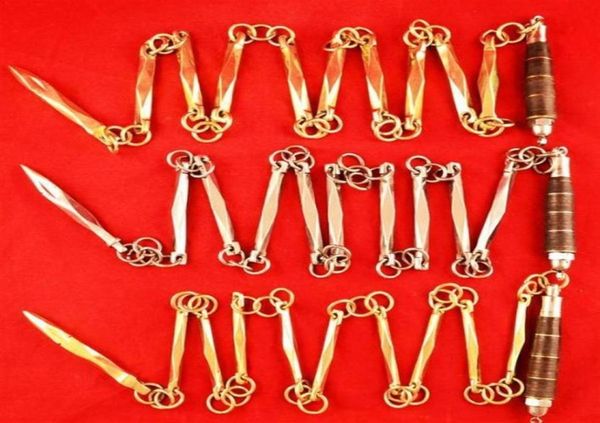

new copper ninesection whips octagon martial arts performance combat whip wushu leather whip antislip handle chainwhip retails4197705