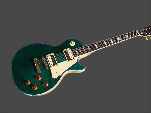 

oem 6-string electric guitar with flame lip cream picker, ing