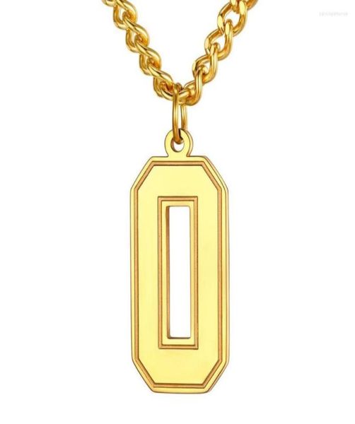 

pendant necklaces u7 men 09 jersey number necklaceadjustable durable chain baseballbasketballfootball team jewelry 316l stainl6663647, Silver