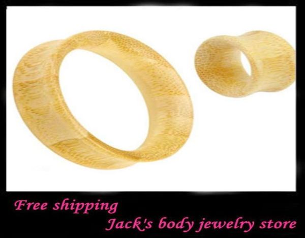 

bamboo ear flesh tunnel f55 mix 820mm 70pcslot body piercing jewelry ear plug7519887, Silver