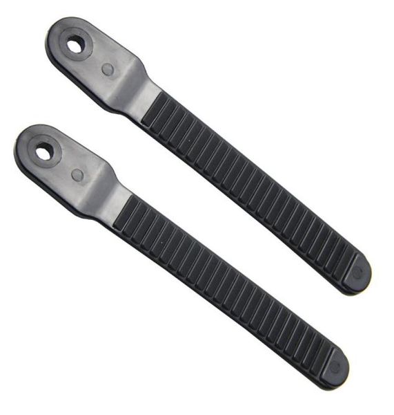 

1 pair 2 pieces length 166mm snowboard binding toe ratchet ladder straps plastic black for snow borad boot shoe5659898