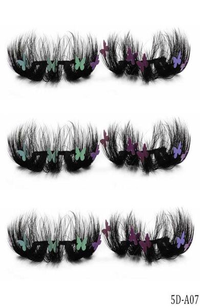 

false eyelashes faux mink 25mm butterfly with packaging boxes charming lash shiny star flower lashes9453802