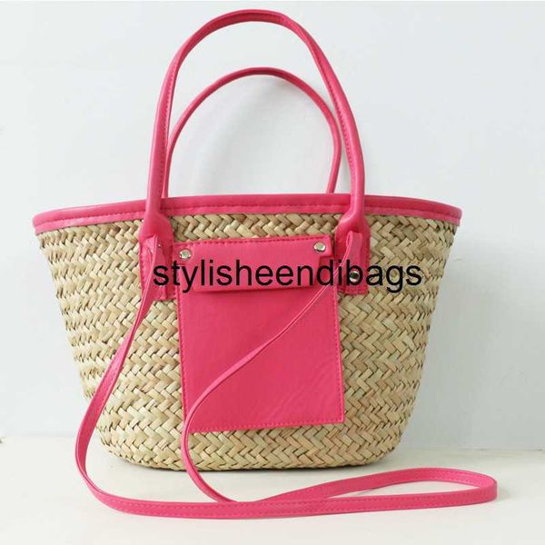 

stylisheendibags totes summer beach bag designer wicker woven shoulder crossbody bags luxury casual large capacity tote rattan women big han