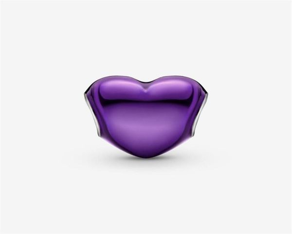 

2021 925 sterling silver beads metallic purple red heart charms fit original pandora bracelets women diy jewelry 565 q26047147, Bronze;silver