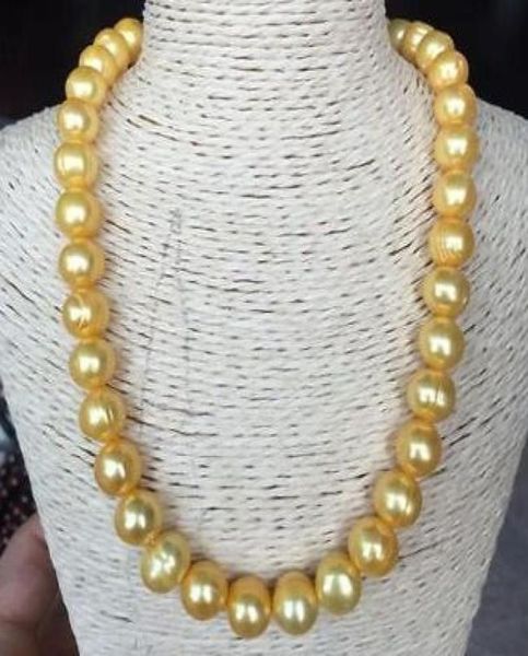 

baroque 1011mm natural south seas gold pearl necklace 18inch 14k gold clasp51850356658899, Silver
