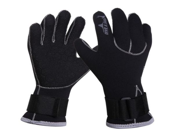 

swim gloves 3mm neoprene scuba dive gloves snorkeling equipment anti scratch keep warm wetsuit material winter swim spearfishing1731996
