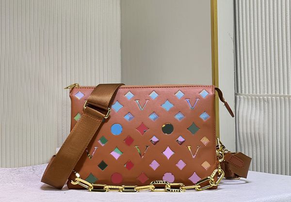 

designer women shoulder bags luxury coussin handbags quality chain bag fashion multicolor flower letters crossbody ladies makeup purse under