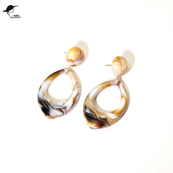 

jewelry same pattern long earrings geometric versatile straight, Black