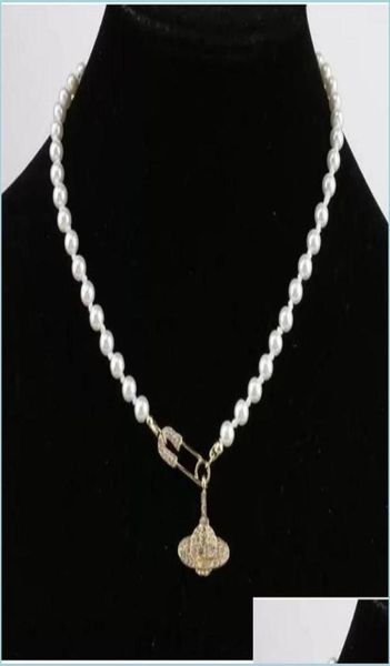 

pendant necklaces luxury fashion satellite planet pearl necklace clavicle chain baroque choker for women drop delivery 2021 jewelr1661531, Silver