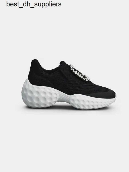 

2022 new star same style rv little white shoes women's diamond buckle sports increase in and versatile casual dad shoes, Black