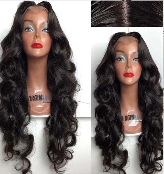 

brazilian human hair wig unprocessed human hair 300 density lace frontu part wigs glueless loose wave hair wigs59187586387825, Black;brown
