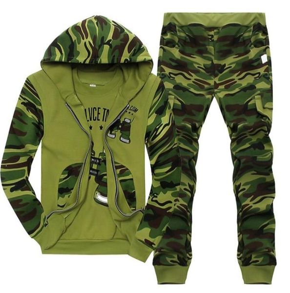 

clothing sets boys camouflage set 3pcs for big kids hooded jacket tshirt pant clothes suit 3 5 6 7 8 9 10 11 years1849699, White