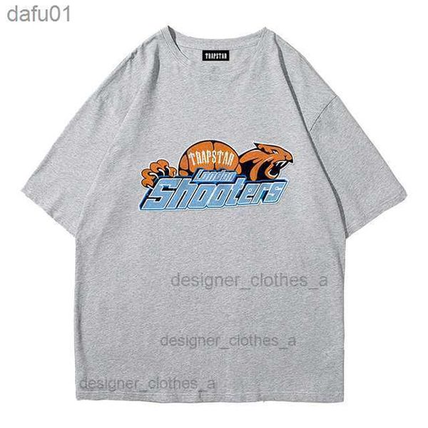 

men's t-shirts 2023 t shirt for men trapstar summer graphic print cotton male casual tees streetwear y2k brand man clothes l230520, White;black