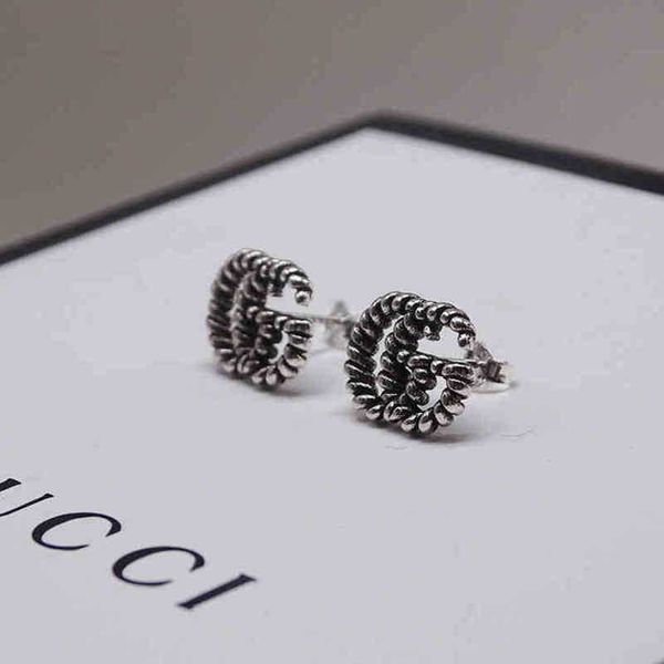 

designer jewelry bracelet necklace ring 925 interlocking carved pattern earrings temperament webcast, Golden