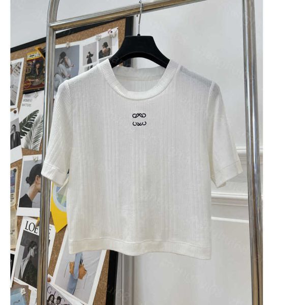 

23ss womens t-shirt womens designer clothing tee round neck pure cotton letter logo embroidery short style short sleeve t-shirt womens cloth, White
