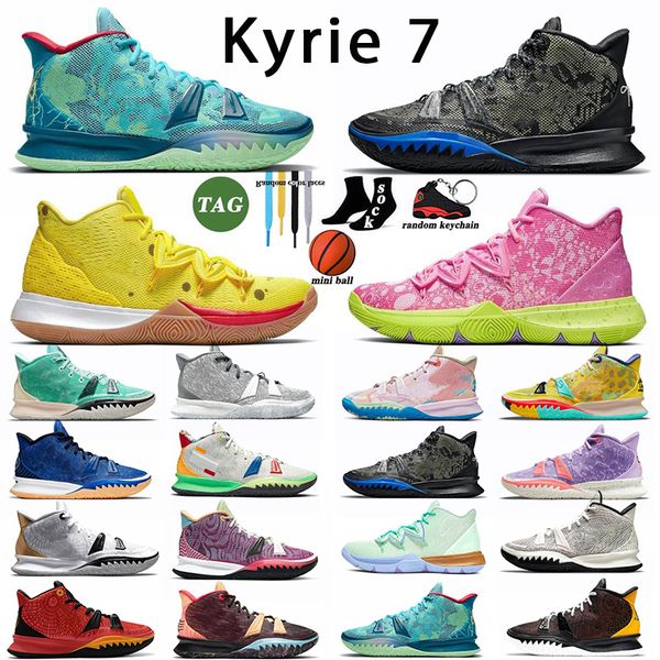 

2023 basketball shoes kyrie 7 mens irving og 7s white black gold patrick soundwave sponge sandy creator horus squidward male trainers sneake