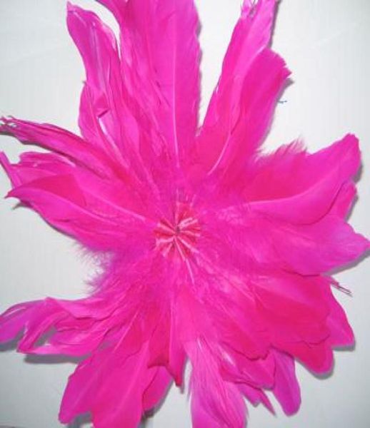 

big feather fascinators party hair clip evening cocktail fascinator flower 20pcslot 20285350334, White;golden