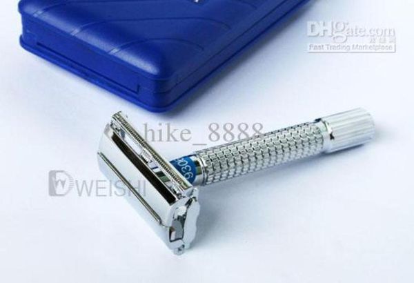 

safety razor double edge safety shaving razor whole copper alloy chromium plating 9306g excellent new9995265