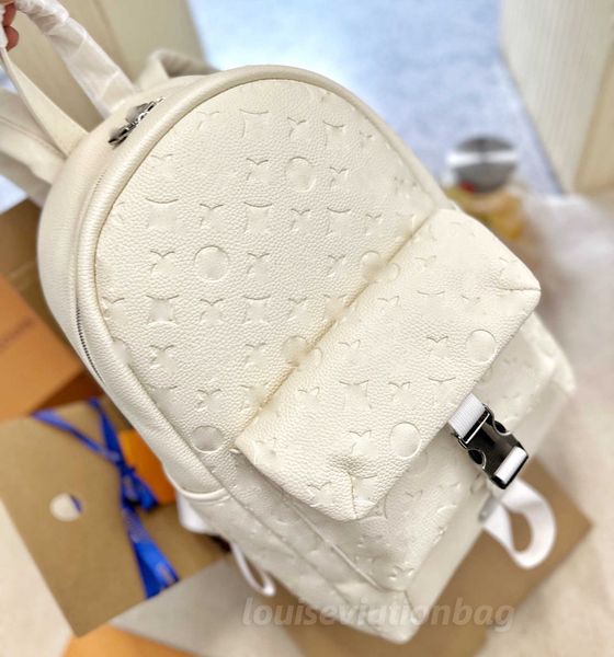 

designer black embossing backpacks handbags men women pu leather backpack school bag fashion knapsack back pack presbyopic rucksack shoulder