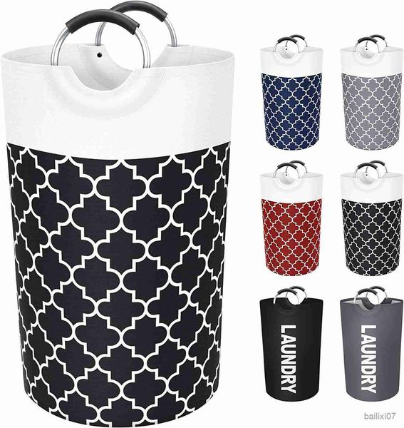 

basket 82l large clothes basket collapsible tall with handles waterproof laundry storage for flats dormitory family