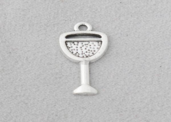 

whole antique silver plated alloy tableware charms wine glass diy jewelry charms whole 1021mm 100pcs aac13228272090, Bronze;silver