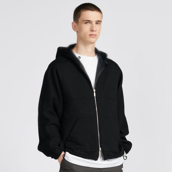 

european designers france paris oblique men's jackets spring autumn luxury fashion outdoor embroidery letter double sided coats high st, Black;brown