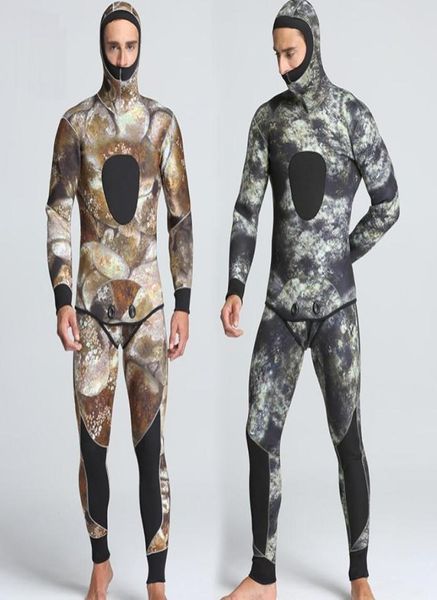 

5mm scr wetsuit men039s camouflage winter diving wetsuit snorkelling wear 2 piecec one set size s2xl4194828