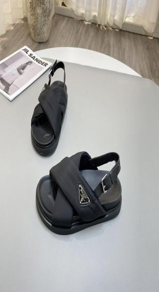 

flat sandals women 2022 summer famous newly cloth shoes cross tied open toe lady sandal holiday casual beach shoes6763209, Black
