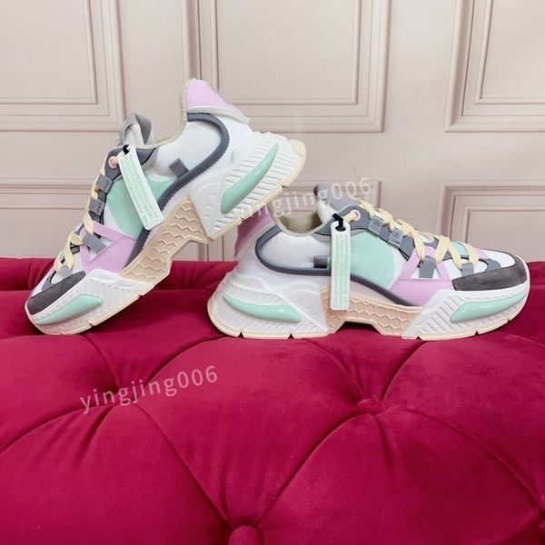 

2023new men designer sneaker casual shoes leather sneakers embroidered stripes white shoes flat platform walking sports trainers, Black
