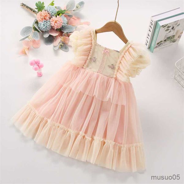 

girl's dresses kids dresses for girls evening party dress elegant princess dress kids white wedding dress summer children clothing, Red;yellow