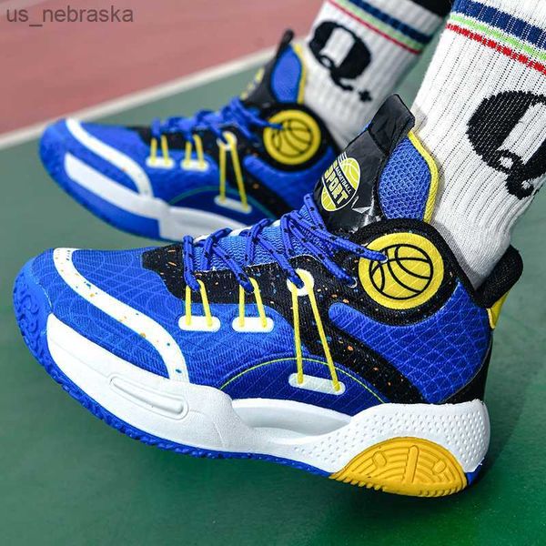 

athletic outdoor summer children's shoes kids sneakers boys basketball shoes breathable children sneakers for boys girls footwear baske, Black