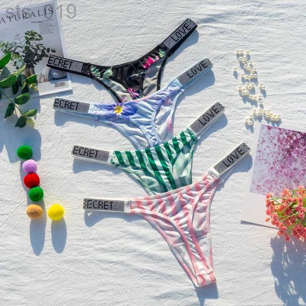 

briefs panties women thong striped rhinestone panties low waist g string seamless fitness underwear secret t back lingerie thongs tanga j230, Red;black