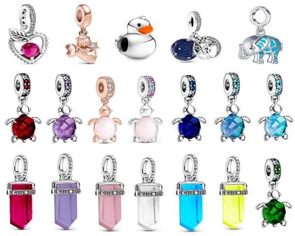 

turtle charm bracelet pendant original fit pandora beads fashion jewelry8847571, Bronze;silver