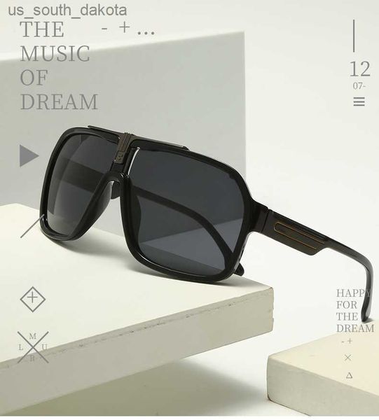 

sunglasses trendy new classic pilot sunglasses men women oversized vintage retro sun glasses summer classic outdoor sports eyewear l230523, White;black
